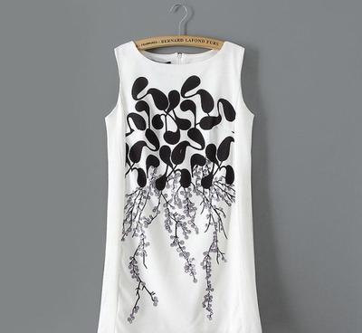 A55-07185 F.M.P【8001】歐美風新款 探索黑色水墨在服飾中的藝術魅力